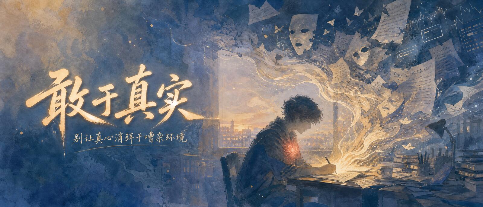 敢于真实,别让真心消弥于噪杂的环境中