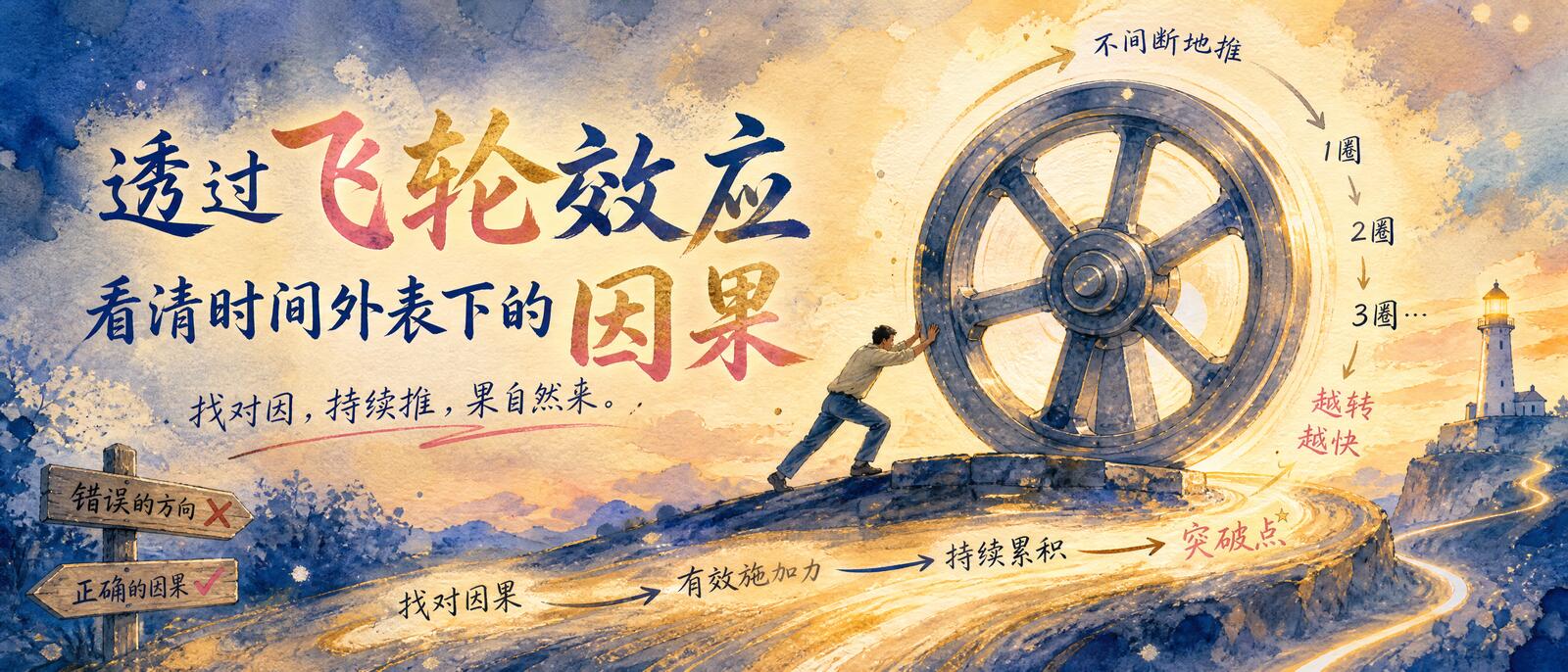 透过飞轮效应看清时间外表下的因果