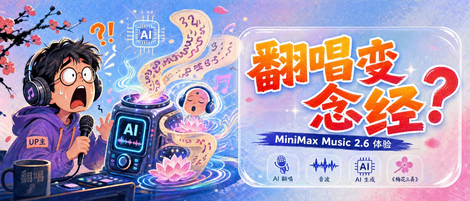 用 MiniMax 翻唱梅花三弄,结果它竟然给我念经