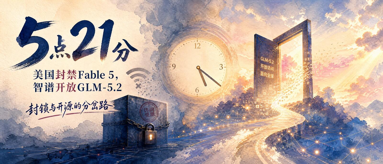 5点21分,美国封禁Fable 5,智谱开放GLM-5.2