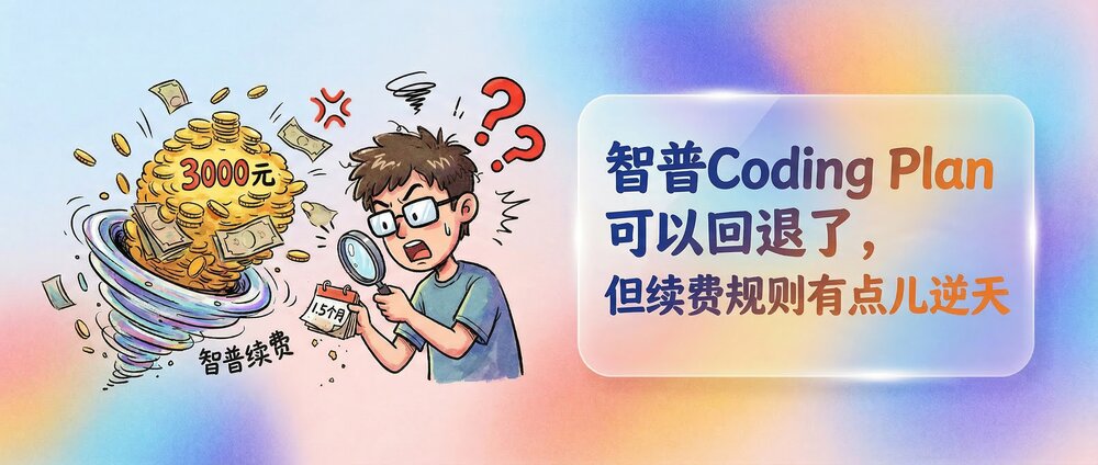 智普Coding Plan可以回退了,但续费规则有点儿逆天